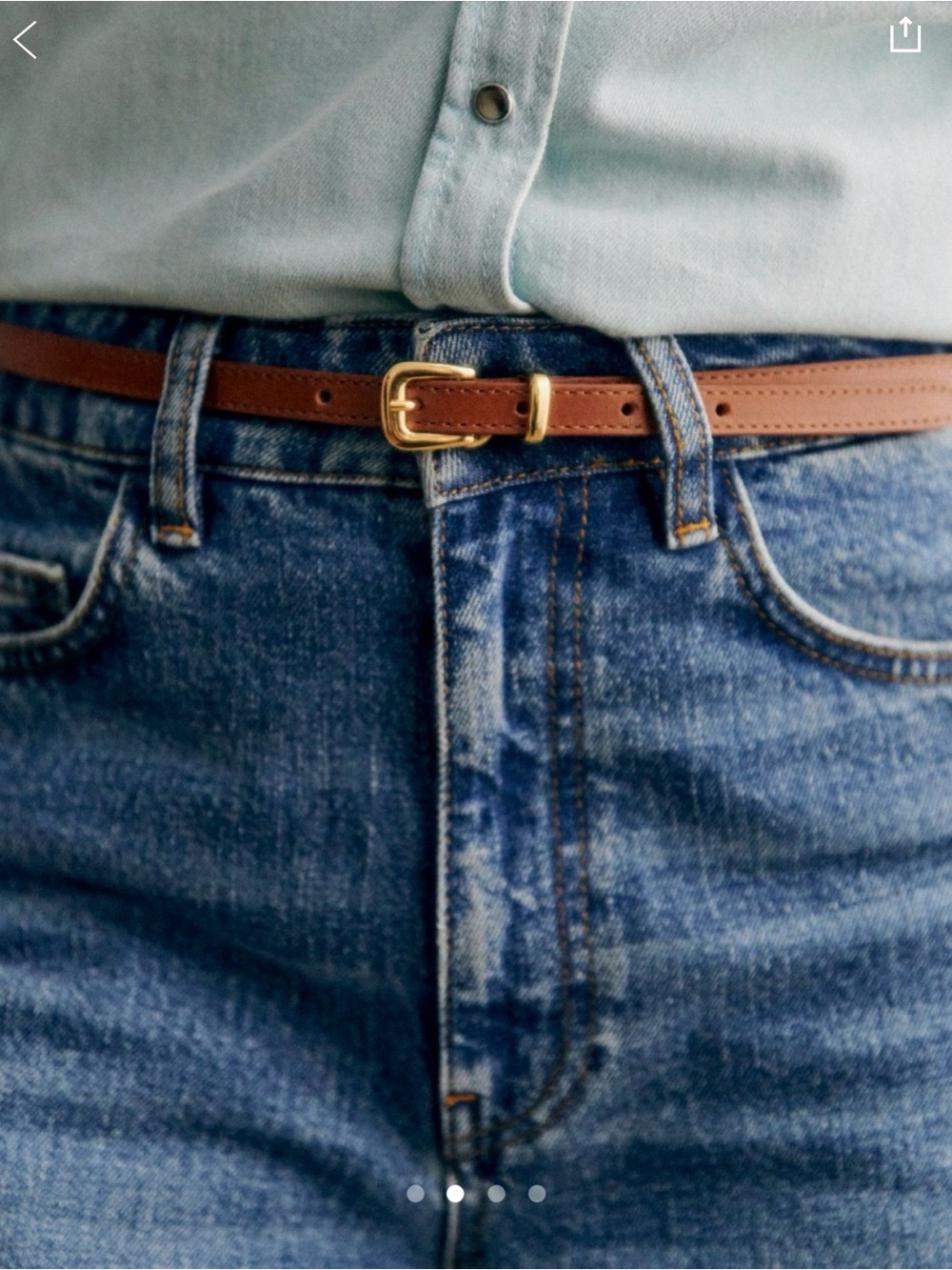 Sezane Noa Belt 85 NWT - Picture 2 of 4